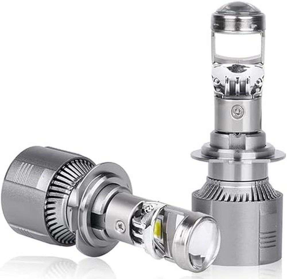 H11 2 Pin 6000 LUMEN LED 35W Headlight Bulbs With Bifocal Projector Lens