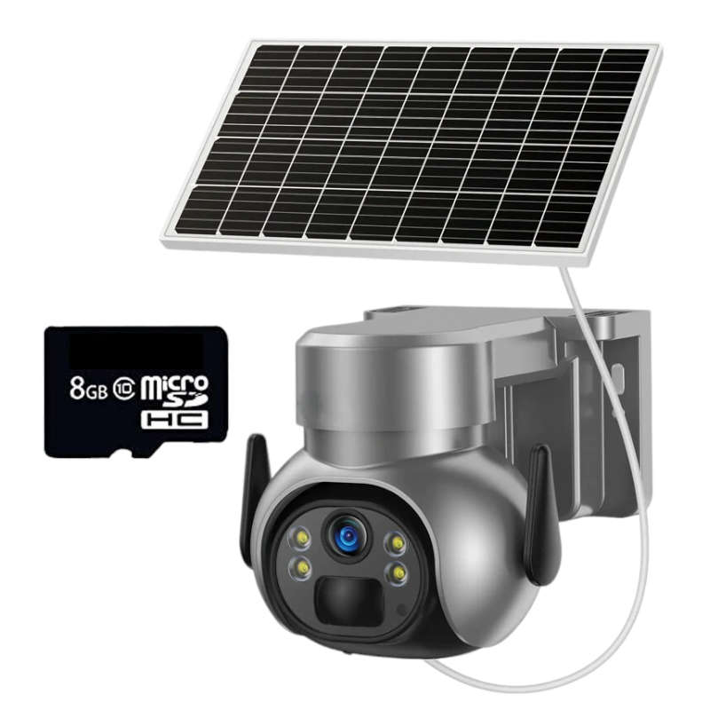 Wireless 4G Sim Card Solar Security Camera 5MP 1080P Color Night Vision (Memory Card Not Included)