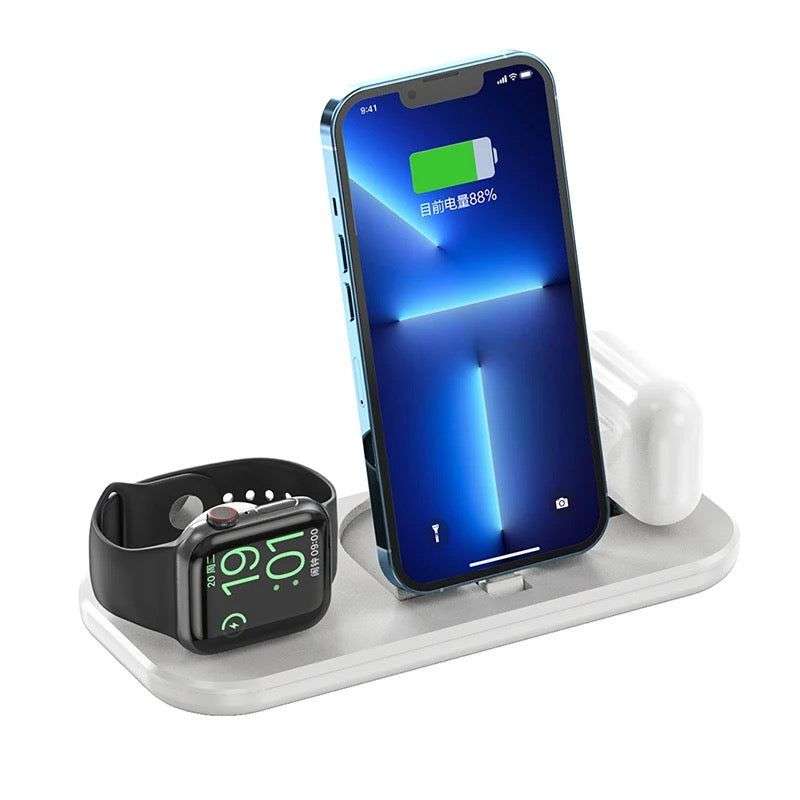 3 In 1 Wireless Charging Dock Station - white