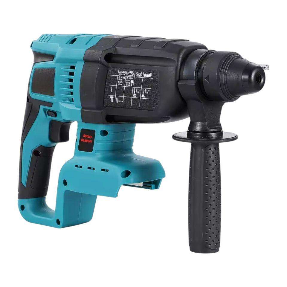 Wireless Handheld Electric Hammer Drill, 2 Lithium Battery Packs & Gloves