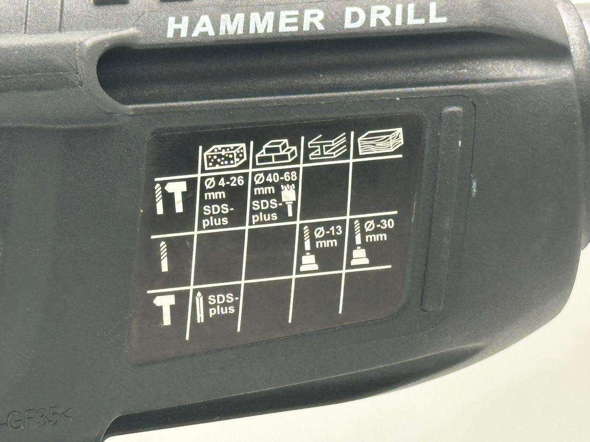 Wireless Handheld Electric Hammer Drill, 2 Lithium Battery Packs & Gloves