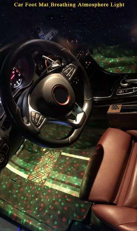 Car Interior Lights Car Floor Mat Star Lighting