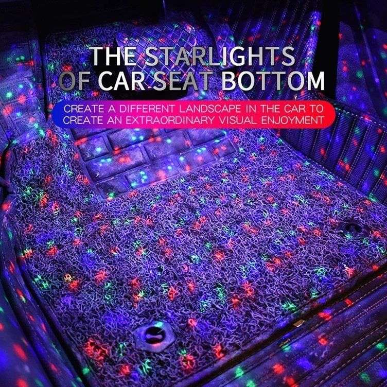Car Interior Lights Car Floor Mat Star Lighting