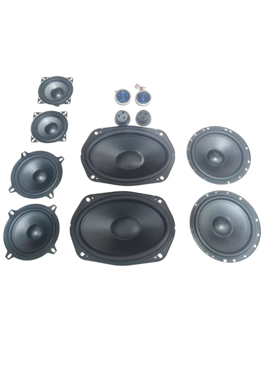 COMPLETE CAR SOUND SYSTEM KIT 5 ASSORTED SPEAKER PAIRS 6X9, 6.5INCH , 5 INCH, 4 INCH AND TWEETERS