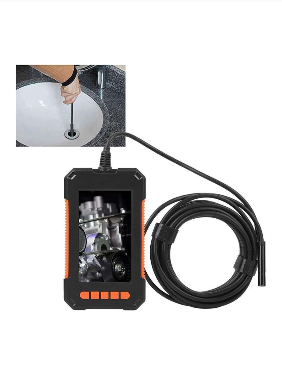 4K HD 4.3" LCD Endoscope Inspection Camera 1080P 8 LED - 5M