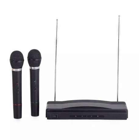 DEFECTIVE 2 Piece Wireless Microphone & Receiver Kit for Public Speaking & Karaoke