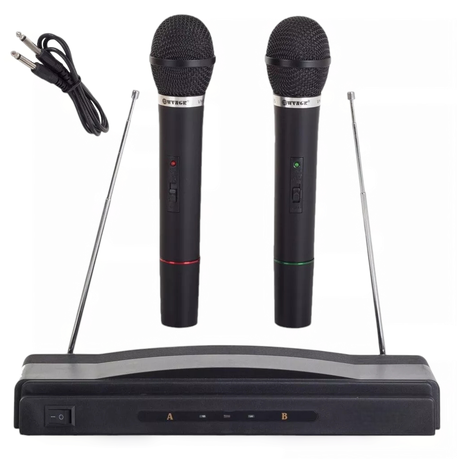 DEFECTIVE 2 Piece Wireless Microphone & Receiver Kit for Public Speaking & Karaoke