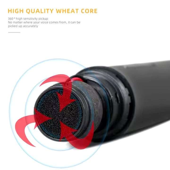 2 Pc Cordless handheld Microphone Set With Rechargeable Receiver & Batteries