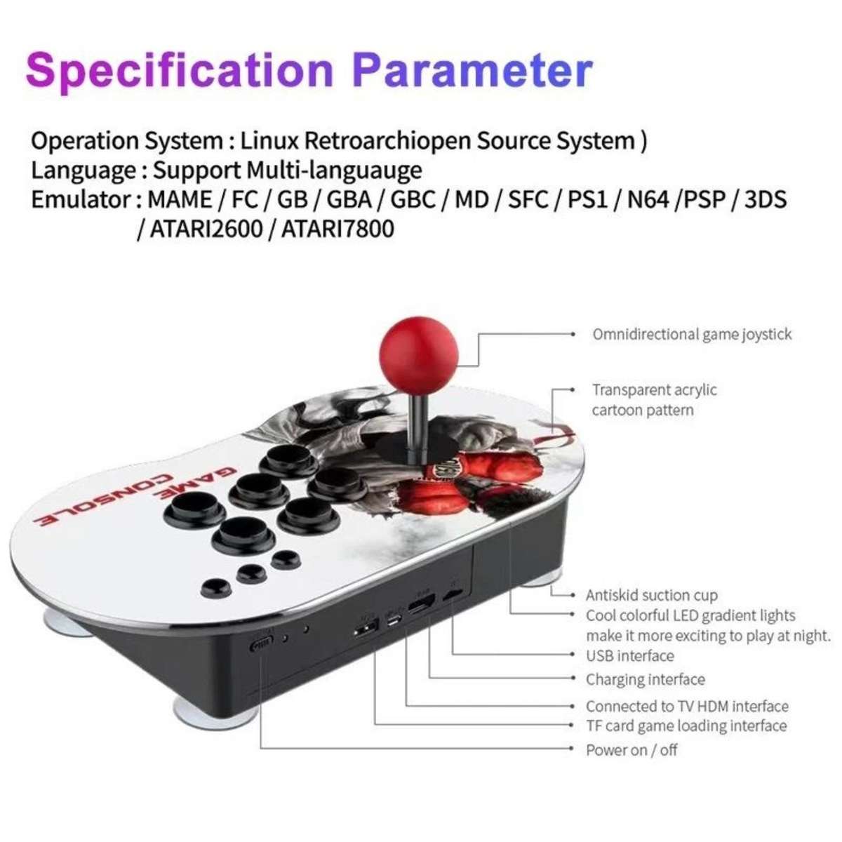 Dual Arcade Retro Gaming Joystick Console with 20349 Built-In Retro Games