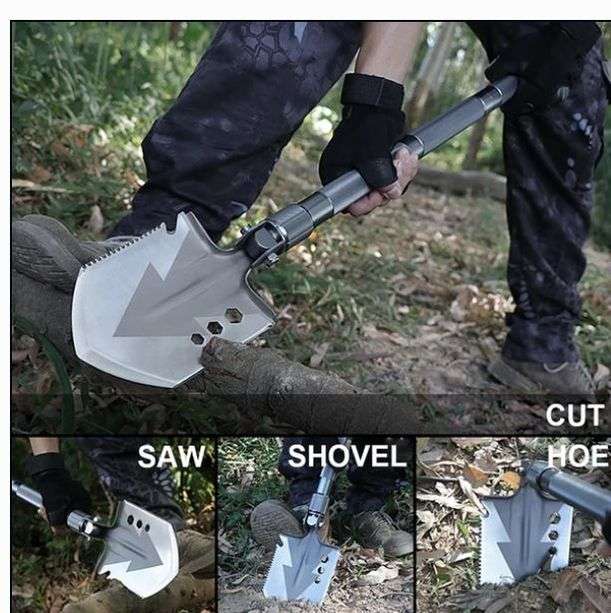 Multifunction Tactical Shovel Folding Camping Survival Tools