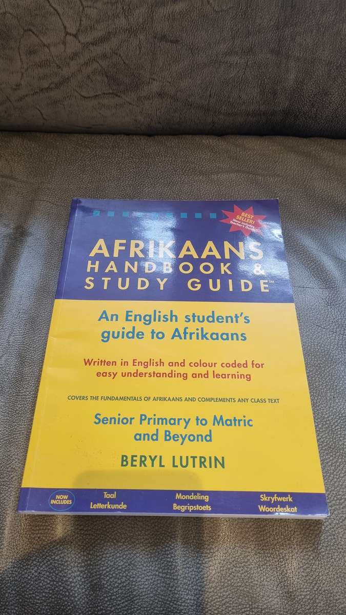 Afrikaans Handbook and Study Guide by Beryl Lutrin BRAND NEW.