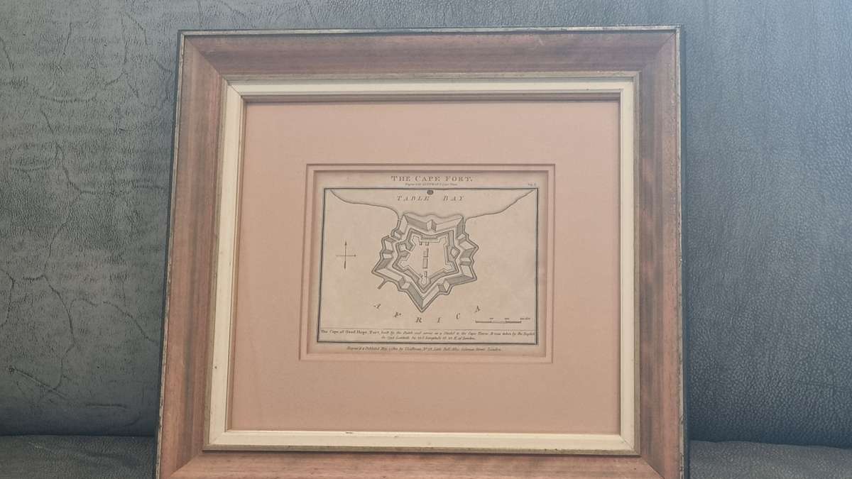 Plan of The Cape Fort 1801 ( Castle at Cape Town ). Engraved for Luffman's Select Plans.