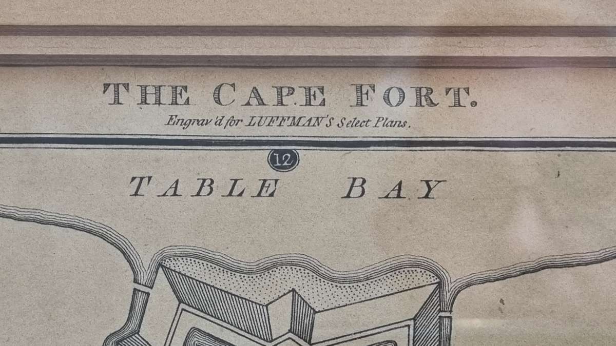 Plan of The Cape Fort 1801 ( Castle at Cape Town ). Engraved for Luffman's Select Plans.