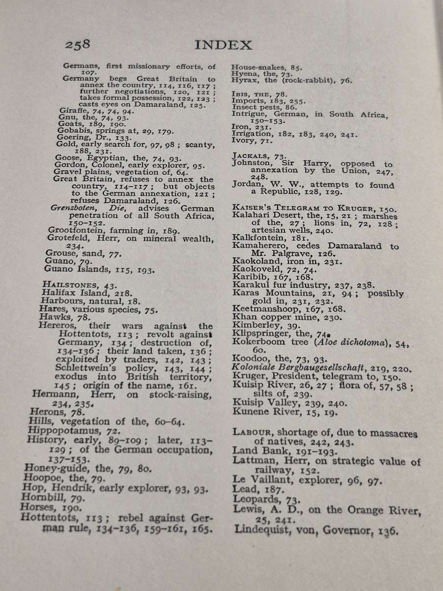 South-West Africa by William Eveleigh. 1915 Rare. Very good condition, fair dust jacket. Protected.
