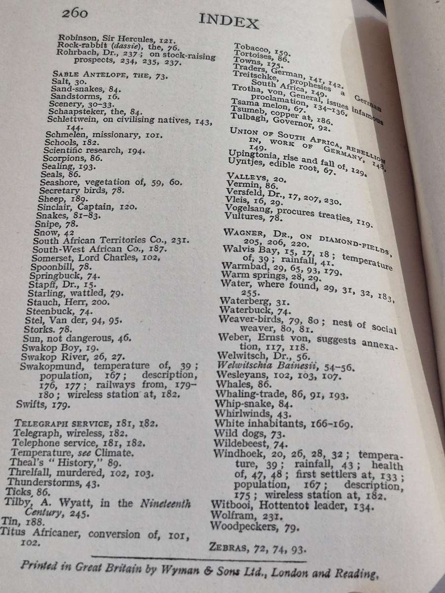 South-West Africa by William Eveleigh. 1915 Rare. Very good condition, fair dust jacket. Protected.