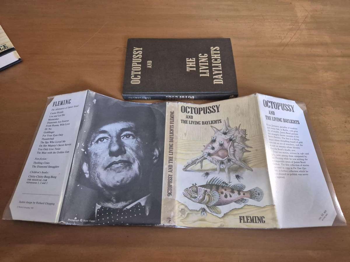 Octopussy AND The Living Daylights. FIRST EDITION. By Ian Fleming. JAMES BOND!