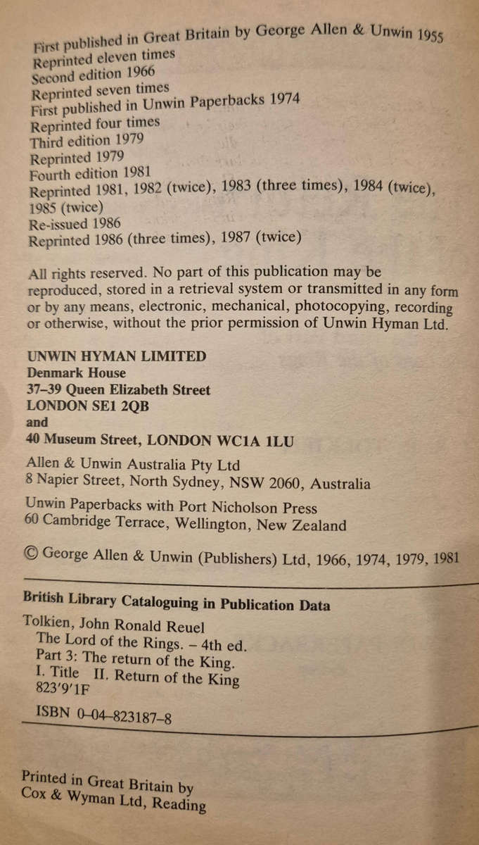 Lord of the Rings -  The Return of the King