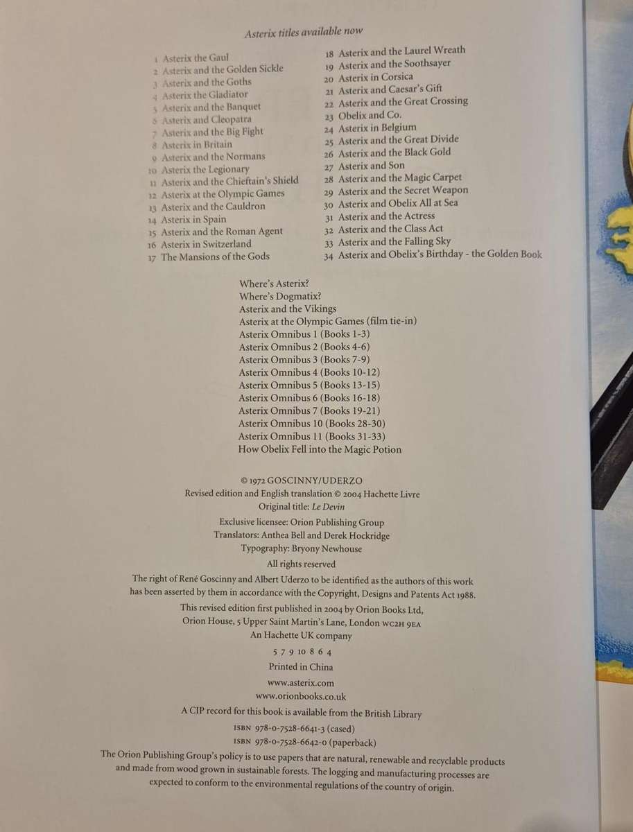 Asterix and the Soothsayer