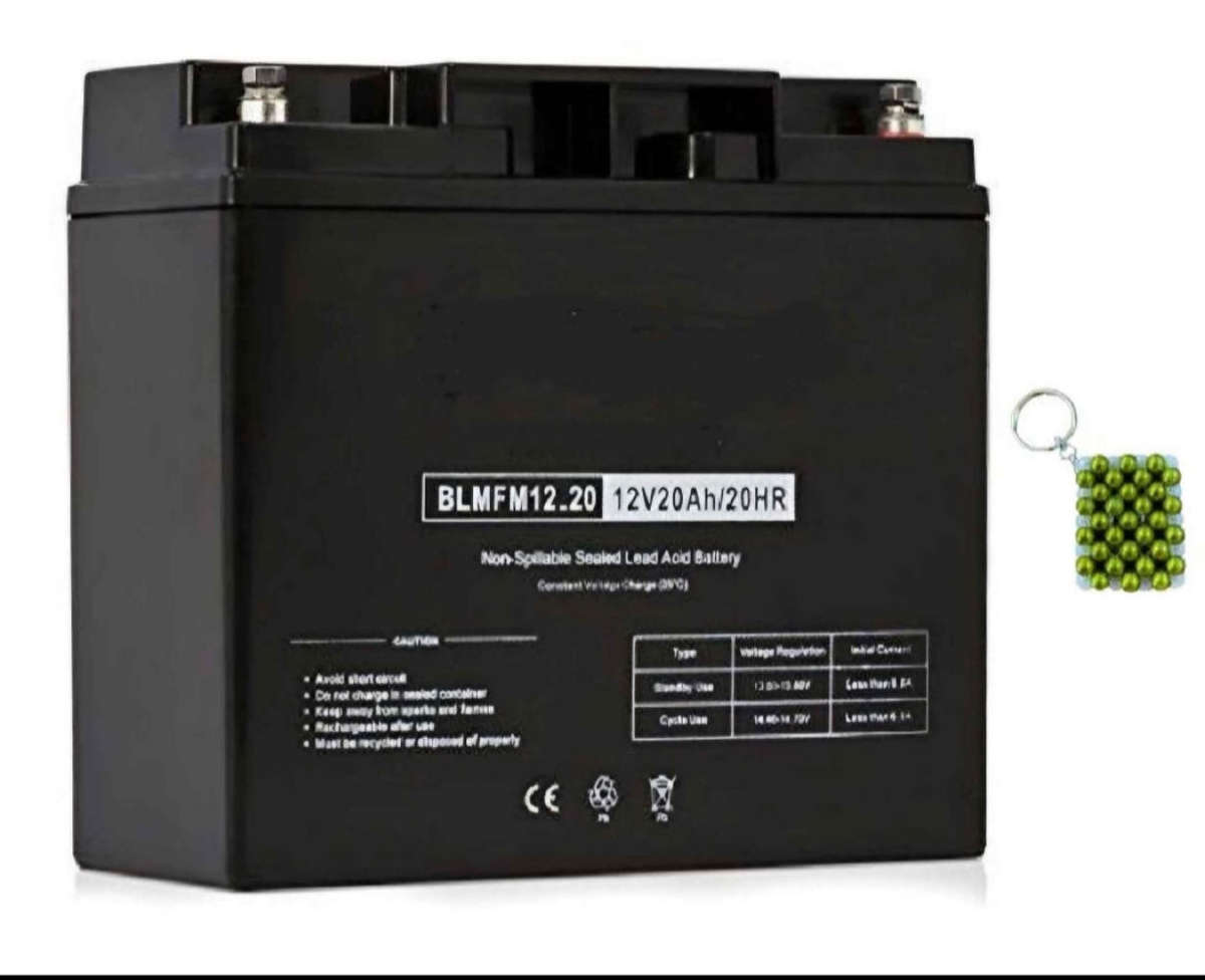 12V 20AH Solar Battery - Rechargeable Cycle Battery