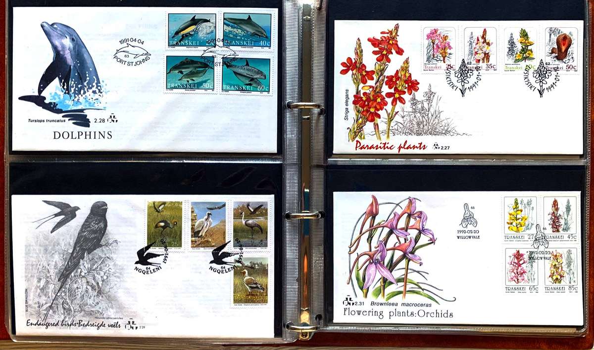 Transkei 70 x fresh covers to last issues in Ideal Binder Covers album