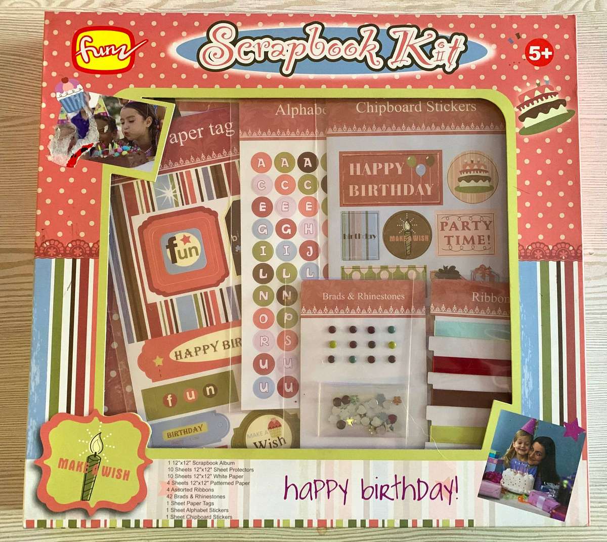 NEW Happy Birthday Scrapbook kit - Unused - see images for contents