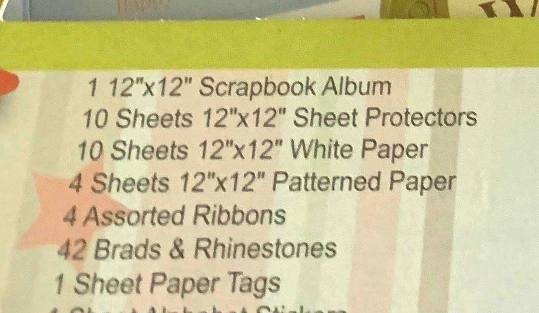NEW Happy Birthday Scrapbook kit - Unused - see images for contents