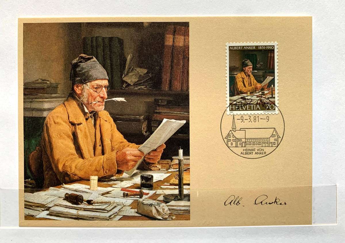 Switzerland 1984 UPU commemorative album with all Unmounted sets etc - see scans