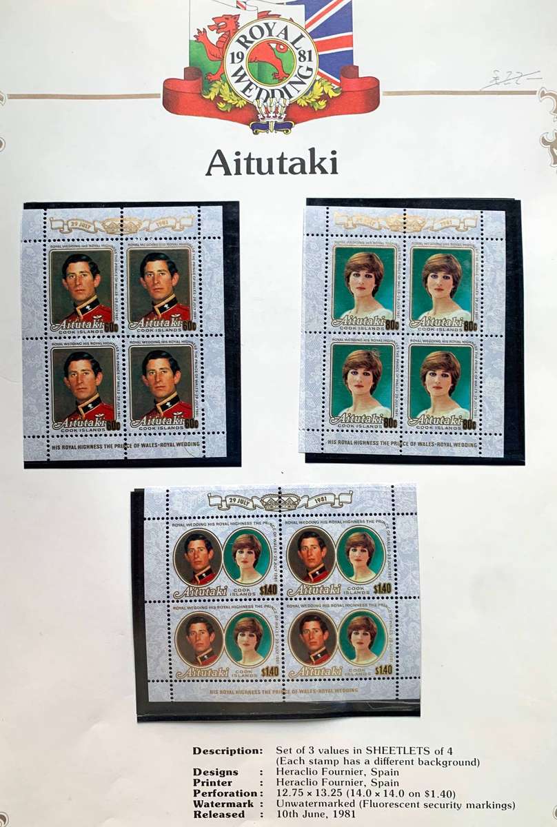 S.G. Royal Wedding commemorative album - 32 territories complete with stamps