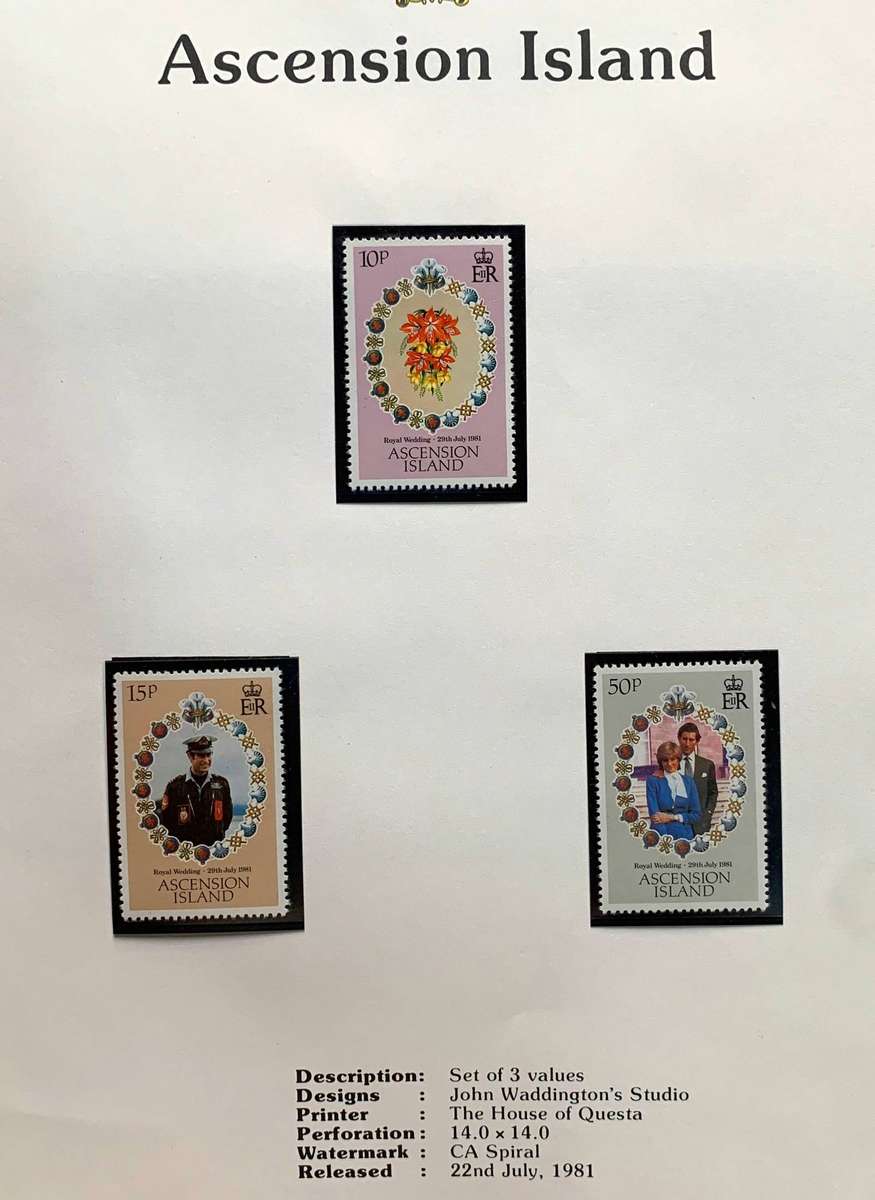 S.G. Royal Wedding commemorative album - 32 territories complete with stamps