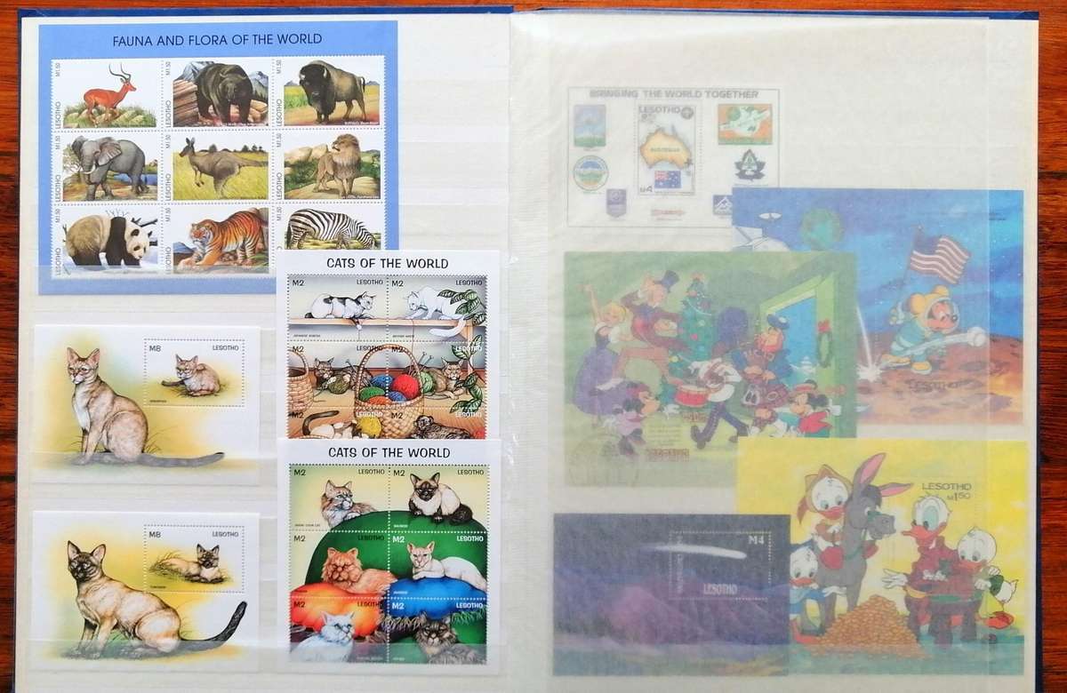 Lovely Lesotho Minisheets collection(Superb) in good nick lesotho stockbook - some modern material