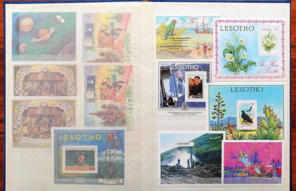 Lovely Lesotho Minisheets collection(Superb) in good nick lesotho stockbook - some modern material