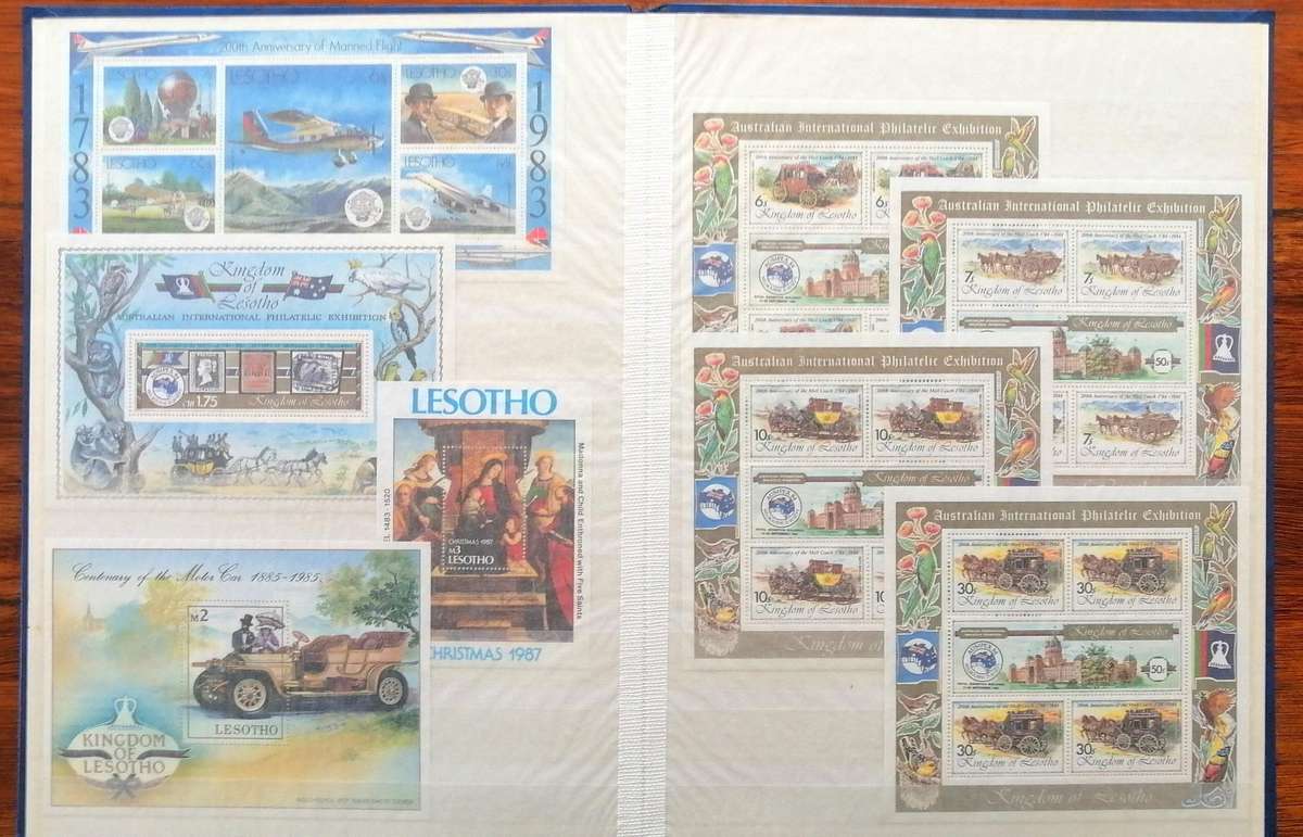 Lovely Lesotho Minisheets collection(Superb) in good nick lesotho stockbook - some modern material