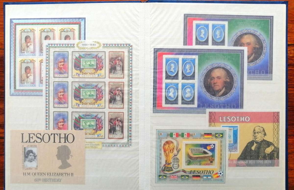 Lovely Lesotho Minisheets collection(Superb) in good nick lesotho stockbook - some modern material