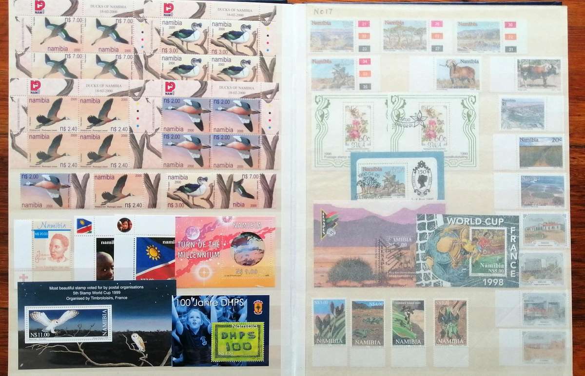 Namibia Collection 24 Pg Stockbook - 48 Side - 9 Strips