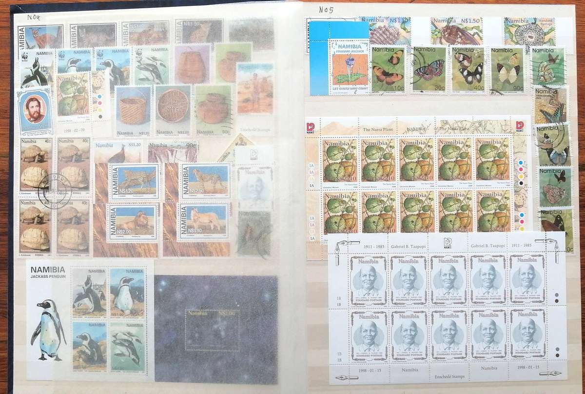 Namibia Collection 24 Pg Stockbook - 48 Side - 9 Strips