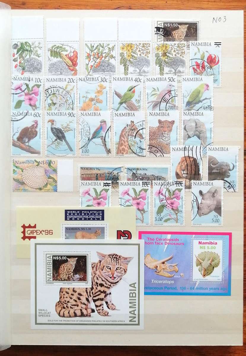 Namibia Collection 24 Pg Stockbook - 48 Side - 9 Strips