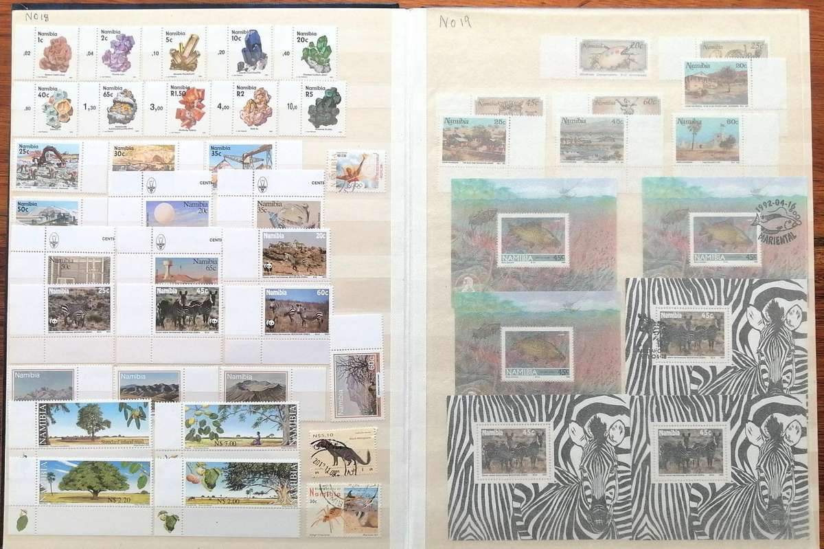Namibia Collection 24 Pg Stockbook - 48 Side - 9 Strips
