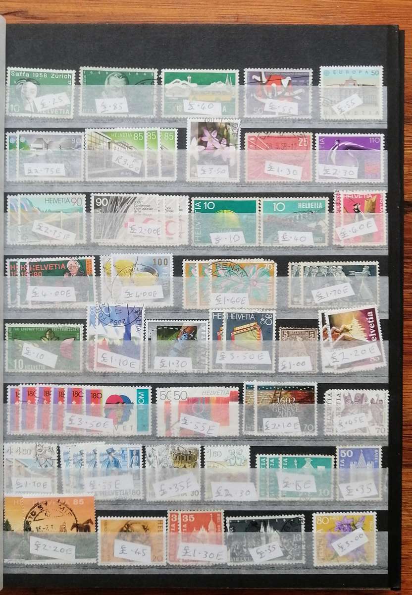 Helvitia - Switzerland Used collection in stockbook - decent CV
