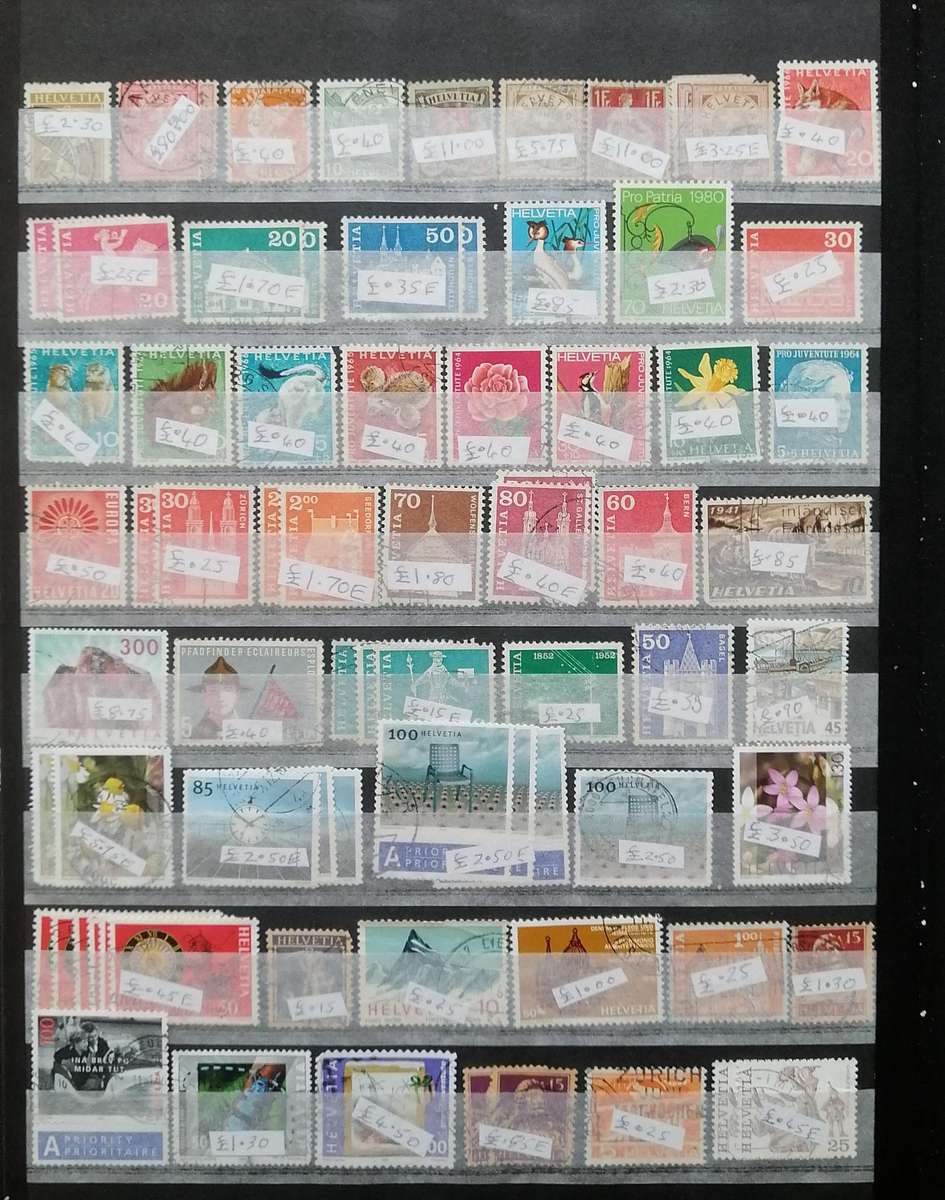 Helvitia - Switzerland Used collection in stockbook - decent CV
