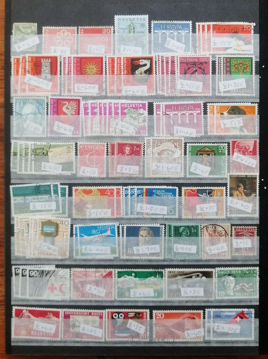 Helvitia - Switzerland Used collection in stockbook - decent CV