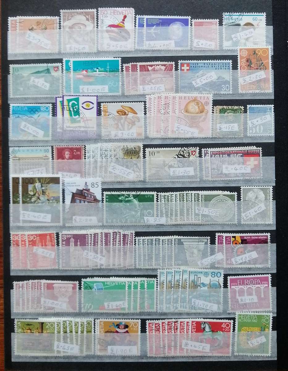 Helvitia - Switzerland Used collection in stockbook - decent CV