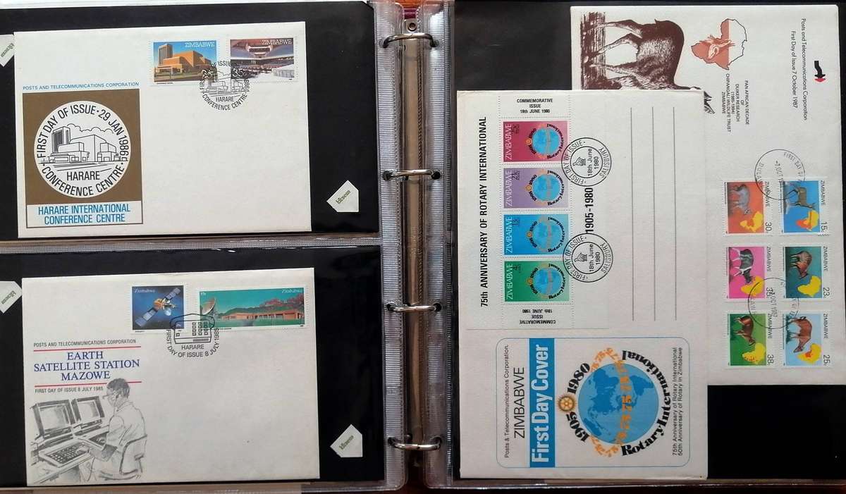 Zimbabwe & some Rhodesia covers x 70+ in Binder