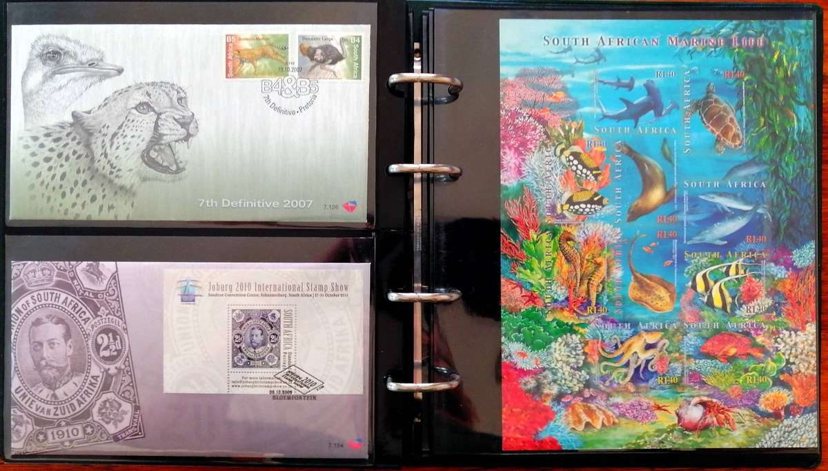 RSA 90s/2000s collection in Binder album - covers, sheetlets etc - 50 items - Fresh !