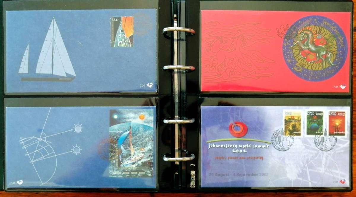 RSA 90s/2000s collection in Binder album - covers, sheetlets etc - 50 items - Fresh !
