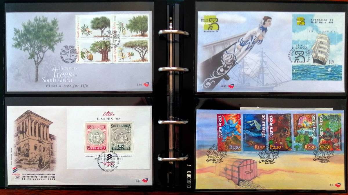 RSA 90s/2000s collection in Binder album - covers, sheetlets etc - 50 items - Fresh !