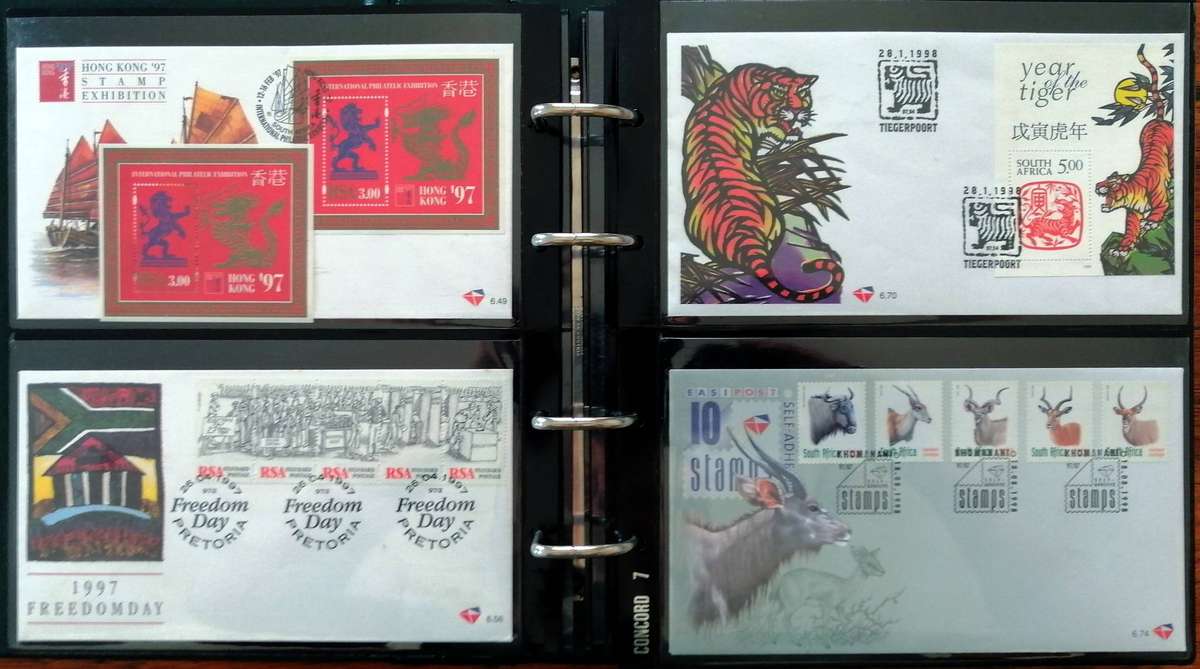 RSA 90s/2000s collection in Binder album - covers, sheetlets etc - 50 items - Fresh !