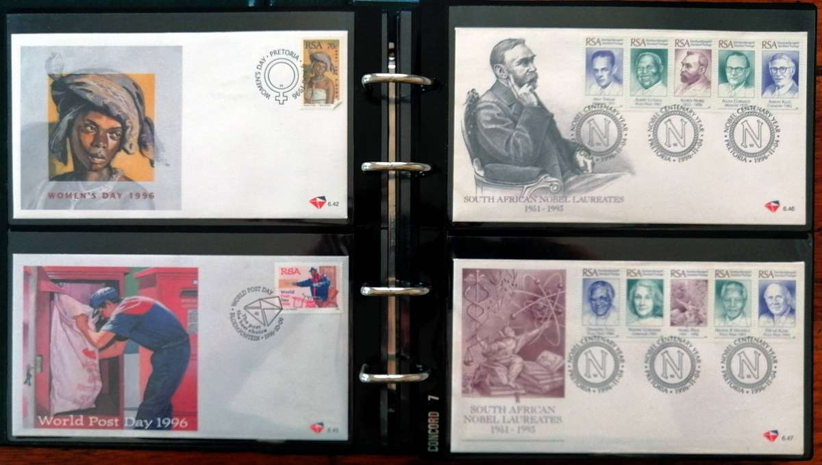 RSA 90s/2000s collection in Binder album - covers, sheetlets etc - 50 items - Fresh !