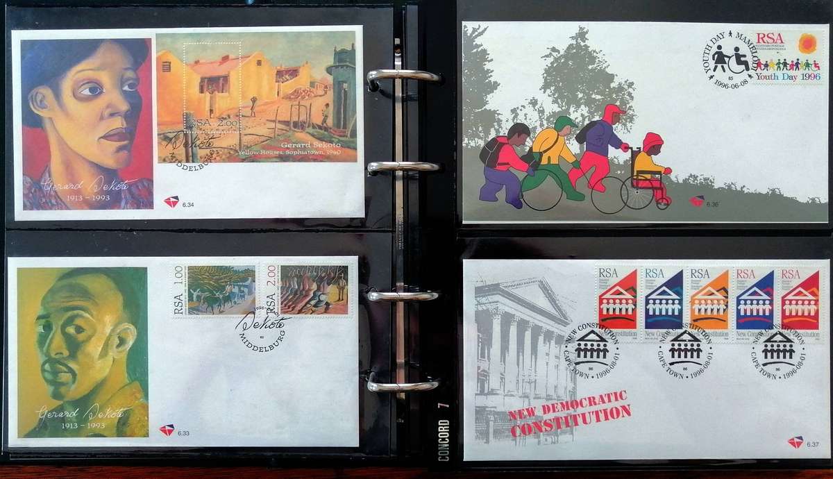 RSA 90s/2000s collection in Binder album - covers, sheetlets etc - 50 items - Fresh !