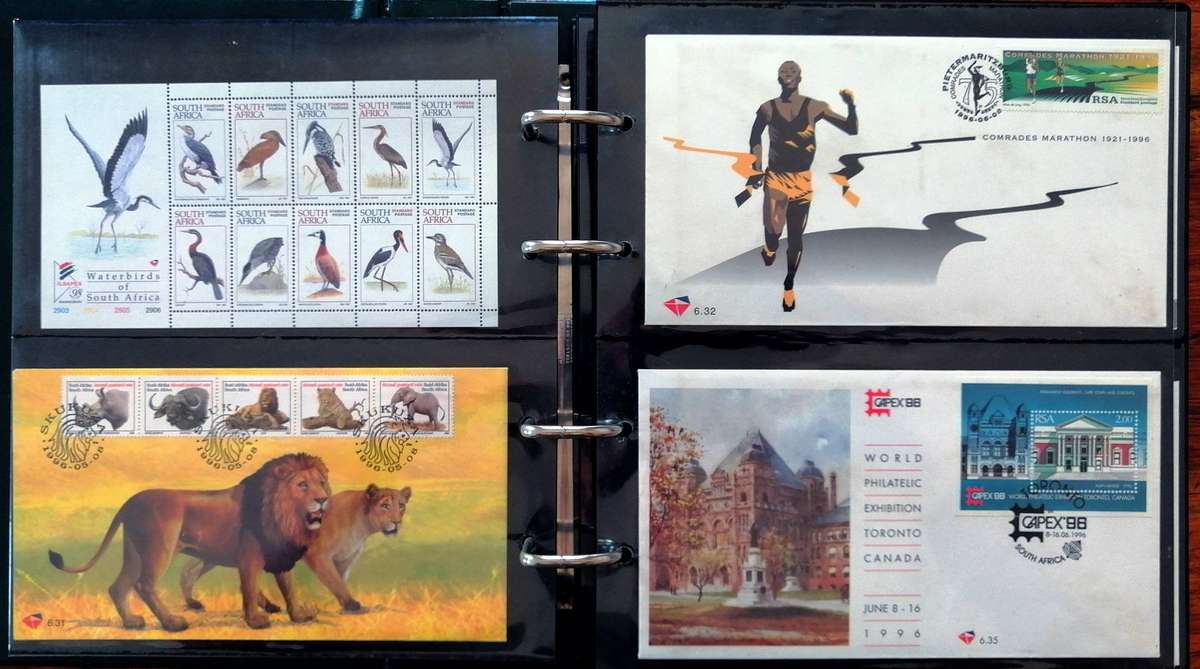 RSA 90s/2000s collection in Binder album - covers, sheetlets etc - 50 items - Fresh !