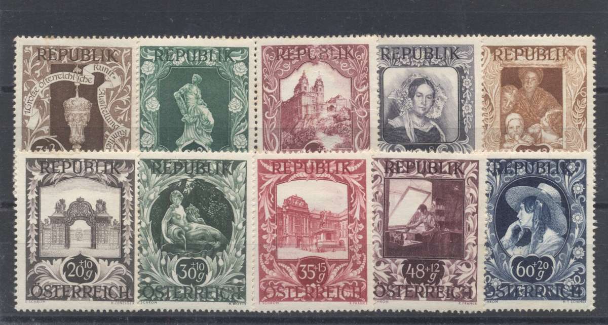 Austria 1947 National Art Exhibition set MLH